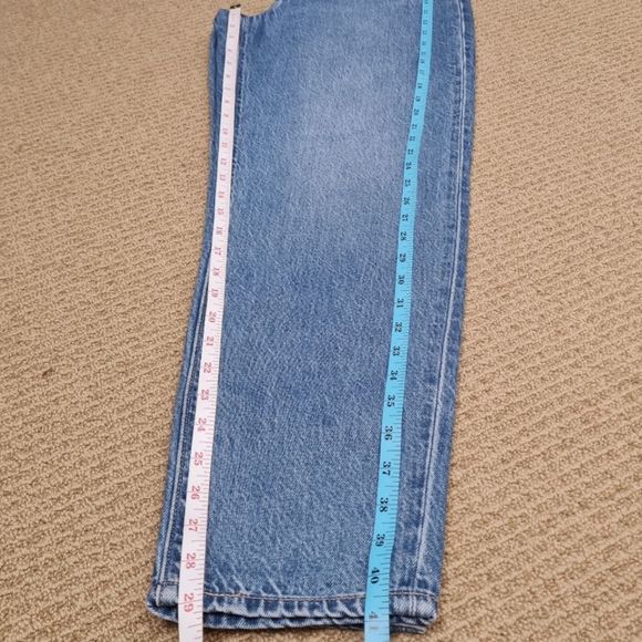 Levi's Premium High Loose Taper Blue Denim Jeans Women's Size Tag 27x29 - Picture 15 of 16